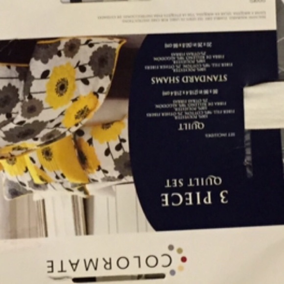 Colormate 3 Piece Quilt Set Full/Queen - Picture 3 of 3